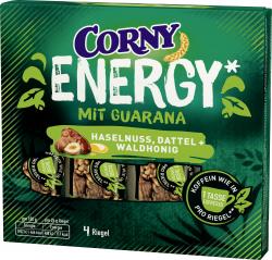 Corny Energy Riegel mit Guarana Haselnuss, Dattel + Waldhonig