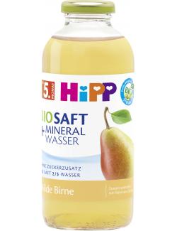 Hipp Bio Saft & Mineralwasser Erfrischungsgetränk milde Birne still