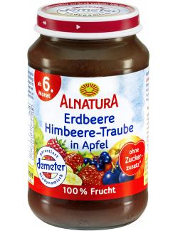 Alnatura Erdbeere-Himbeere-Traube in Apfel