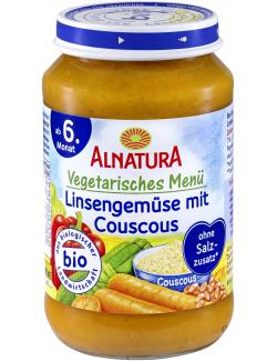 Alnatura Vegetarisches Menü Linsengemüse mit Couscous