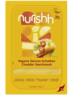 Nurishh vegane Genuss Scheiben Cheddar Geschmack