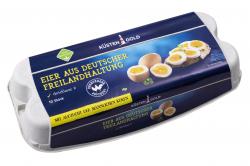 Küstengold Eier Freilandhaltung Bruderhahn Güteklasse A Größe L/M/S