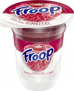 Müller Froop Frucht auf Joghurt Himbeere