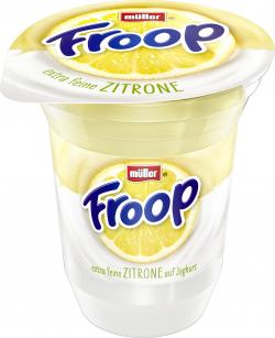 Müller Froop Frucht auf Joghurt Zitrone