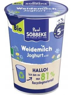 Söbbeke Bio Weidemilch Joghurt mild 3,8%