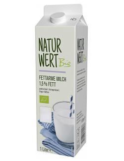 NaturWert Bio fettarme Milch 1,5%