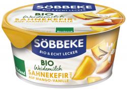 Söbbeke Bio Weidemilch Sahnekefir mild auf Mango-Vanille