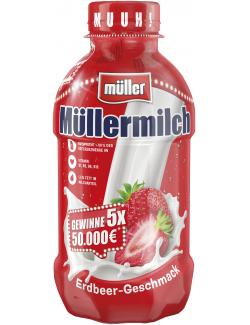 Müller Müllermilch Erdbeer-Geschmack (Einweg)