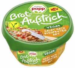 Popp Brotaufstrich vegan Salat nach Budapester Art