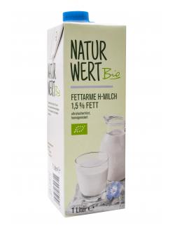 NaturWert Bio fettarme H-Milch 1,5 %
