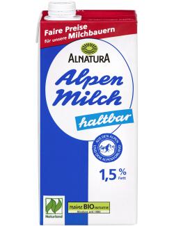 Alnatura haltbare Alpenmilch 1,5%