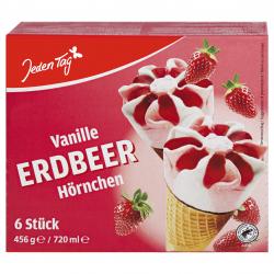 Jeden Tag Erdbeer-Hörnchen