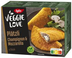 Iglo Veggie Love Plätzli Champignon & Mozzarella