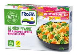 Frosta #Kochebunter Gemüse Pfanne mit Blumenkohlraspeln, Brokkoli & Curry
