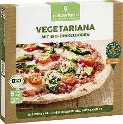 Followfood Pizza Vegetariana mit Bio-Dinkelboden