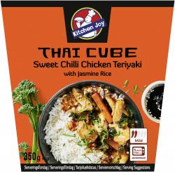 Kitchen Joy Thai Cube Sweet Chilli Chicken Teriyaki mit Jasmine Reis