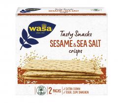 Wasa Knäckebrot Tasty Snacks Sesame & Sea Salt crisps