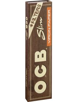 OCB Filterpapier Unbleached Slim Virgin Paper