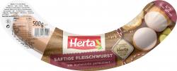 Herta Saftige Fleischwurst mit Buchenholz geräuchert