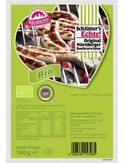 Schlütters Bio Original Nürnberger Rostbratwürste