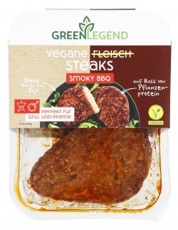 Green Legend Vegane Steaks Smoky BBQ
