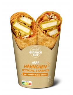 Natsu Einfach gut Wrap Hähnchen Spitzkohl & Karotte mit Sweet-Chili-Sauce