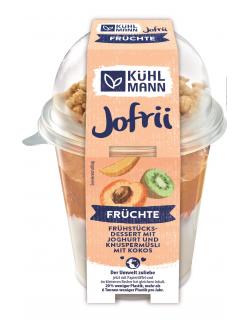 Kühlmann Jofrii Joghurt Früchte und Knuspermüsli mit Kokos