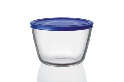 Pyrex Glasbehälter rund 1,6 Liter blau