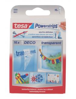 Tesa Powerstrips Deco transparent