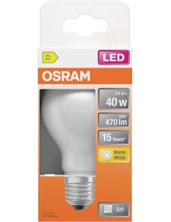 Osram LEDSCLA40 3,4W/827 230VGLFR E27 warmweiß