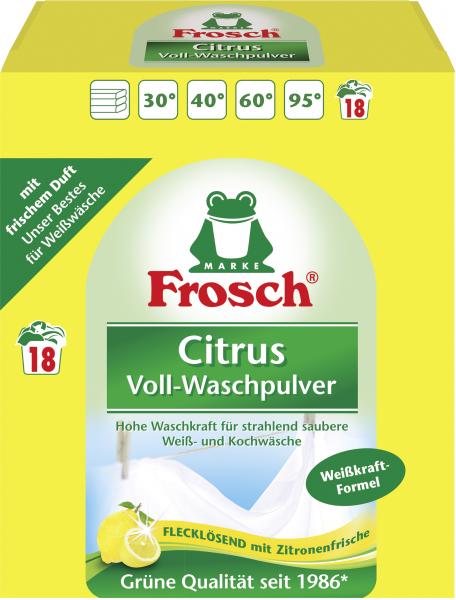 Frosch Citrus Voll-Waschpulver 18WL