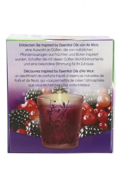 Air Wick Essential Oils Duftkerze Brombeere & Cranberry