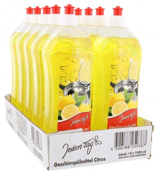 Jeden Tag Geschirrspülmittel mit Citrusduft
