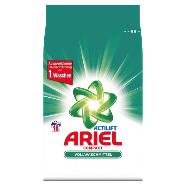 Ariel Compact Vollwaschmittel Pulver ? 18 Waschladungen