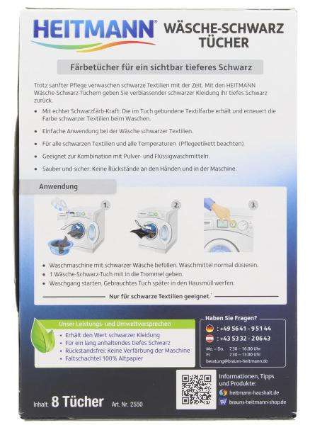 Heitmann Wäsche Schwarz-Tücher
