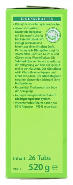 Frosch Geschirrspül Tabs Limone