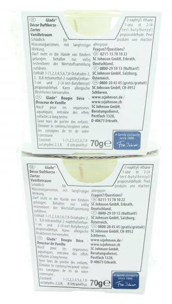 Glade by Brise Duftkerzen-Set Zarter Vanilletraum