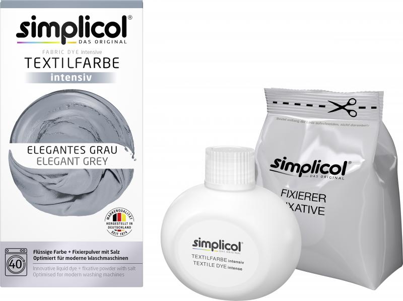 Simplicol Textilfarbe Intensiv Elegantes Grau