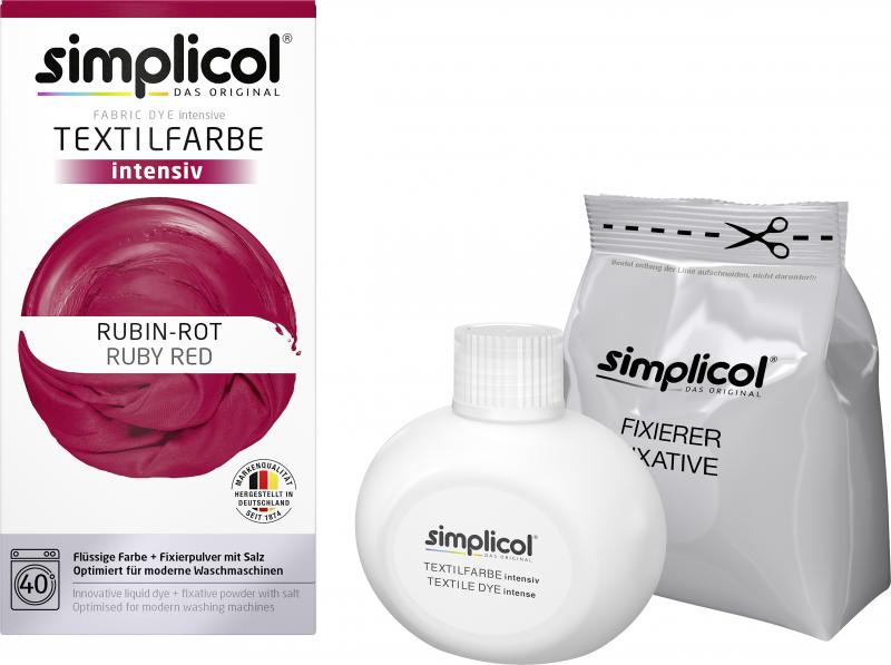 Simplicol Textilfarbe Intensiv Rubin-Rot