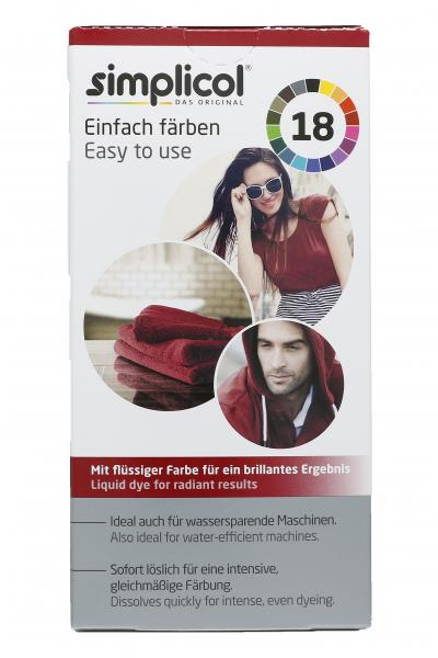 Simplicol Textilfarbe Intensiv Rubin-Rot