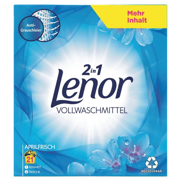 Lenor Waschmittel Aprilfrisch Vollwaschmittel 21 Waschladungen