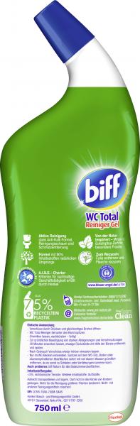 Biff WC Total Reiniger Gel pro nature Minze Eukalyptus Duft