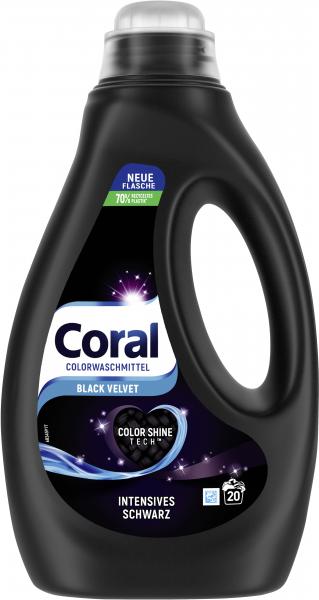 Coral Colorwaschmittel Flüssig Black Velvet Intensives Schwarz