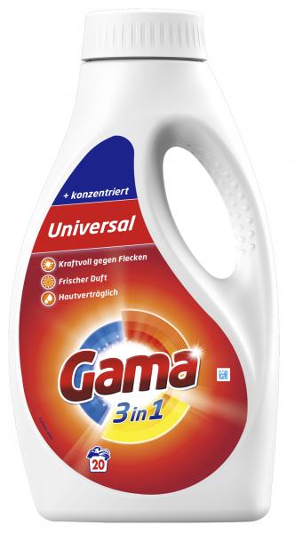 Gama 3 in 1 Universal Waschmittel flüssig