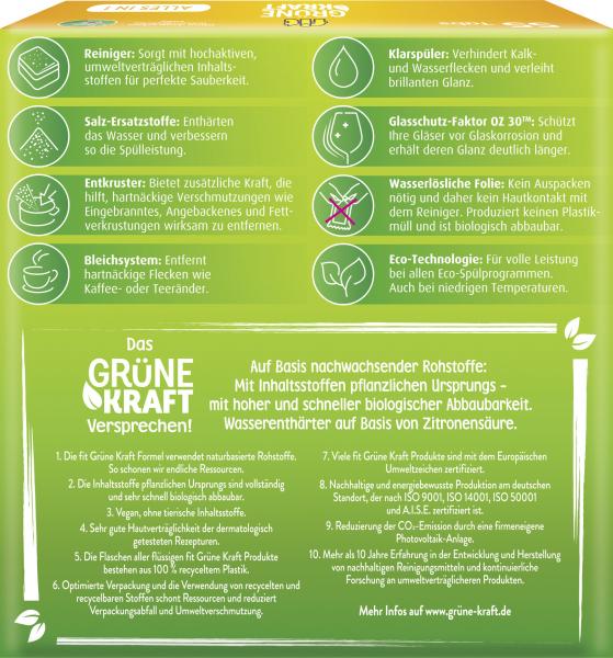 Fit Grüne Kraft Alles in 1 Geschirrspül-Tabs