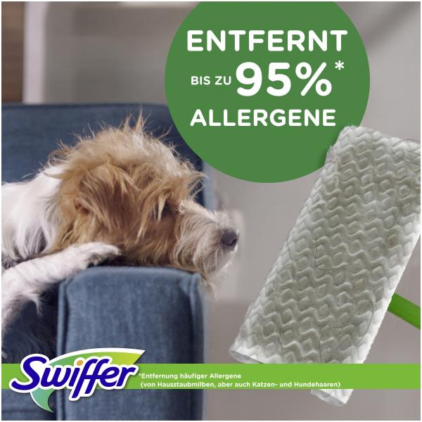 Swiffer Boden Starterset Wet + Dry (Bodenstab + 3 Wet Wischtücher + 8 Dry Trockentücher)