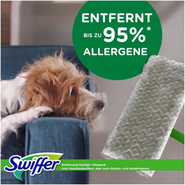 Swiffer Boden Starterset Wet + Dry (Bodenstab + 3 Wet Wischtücher + 8 Dry Trockentücher)