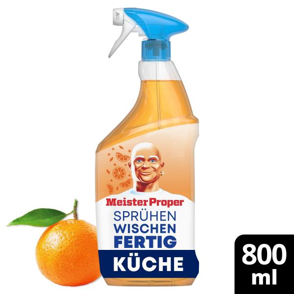 Meister Proper Küchenreiniger Sprühen-Wischen-Fertig Küche Orange