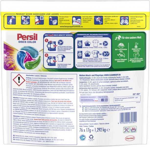Persil Color 4in1 Discs Waschmittel Tiefenrein