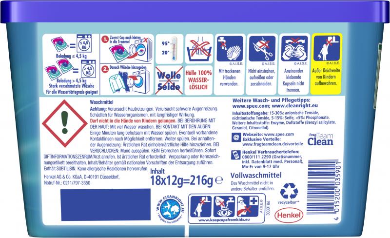 Spee Universal 4in1 Power Caps Frische Kick